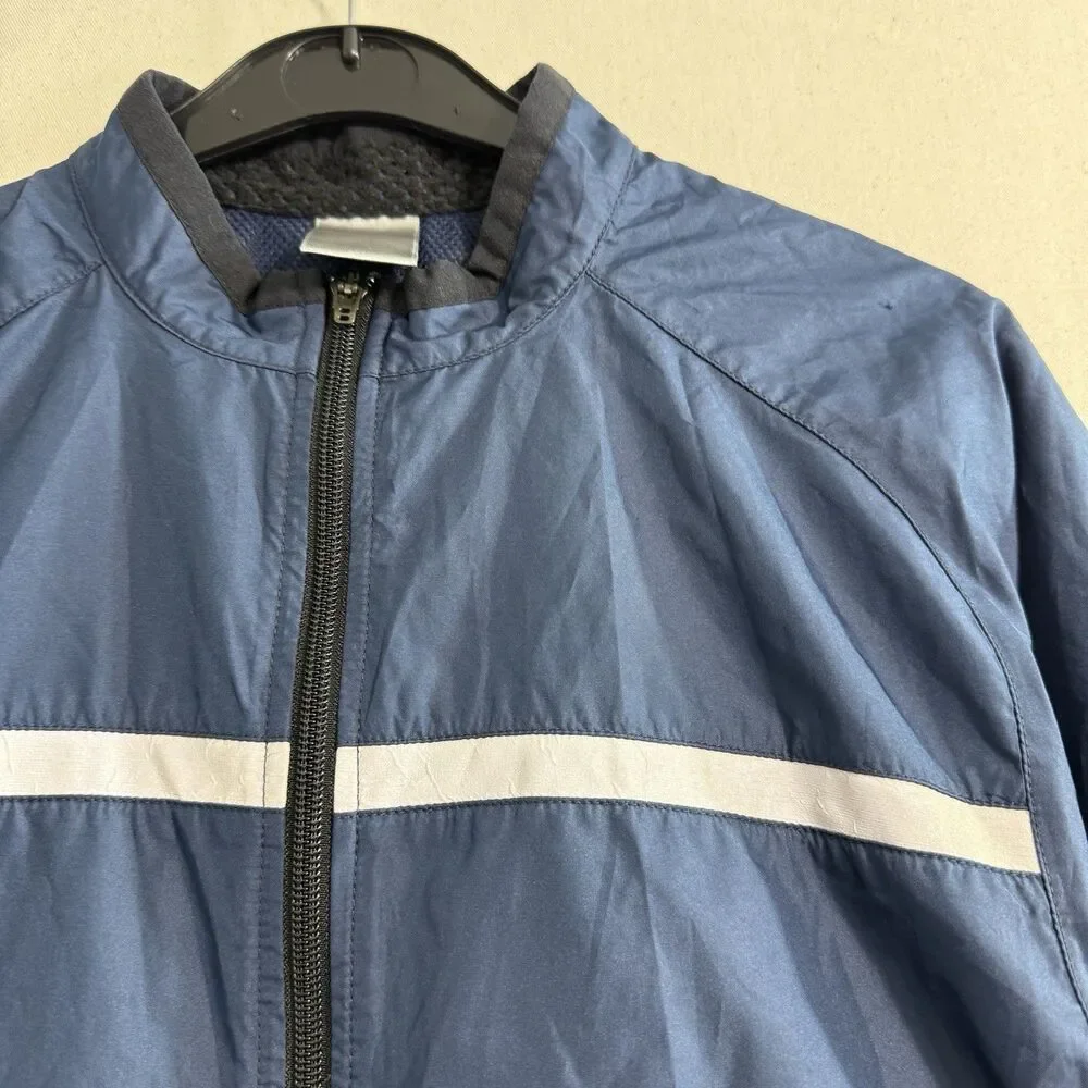 Nike Golf Jacket Women Medium Clima Fit Full Zip Vented Windbreaker Size Navy